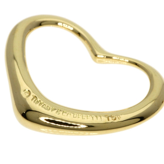 TIFFANY&Co. Pendant top 18K Yellow Gold gold Open heart Women Used Authentic
