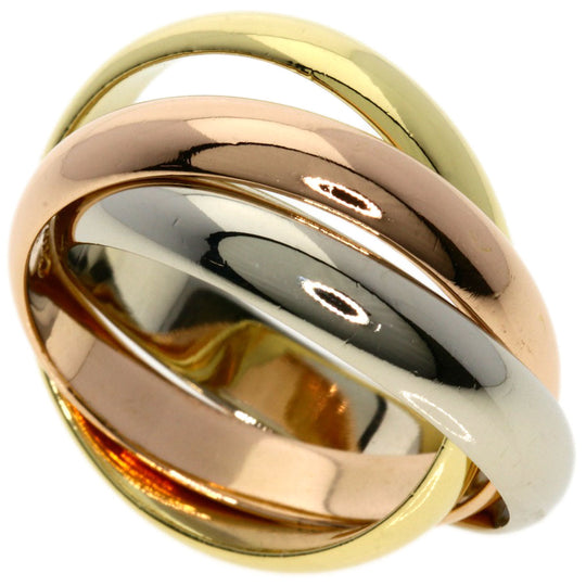 CARTIER Ring K18YG , K18WG , K18PG gold Trinity Women Used Authentic