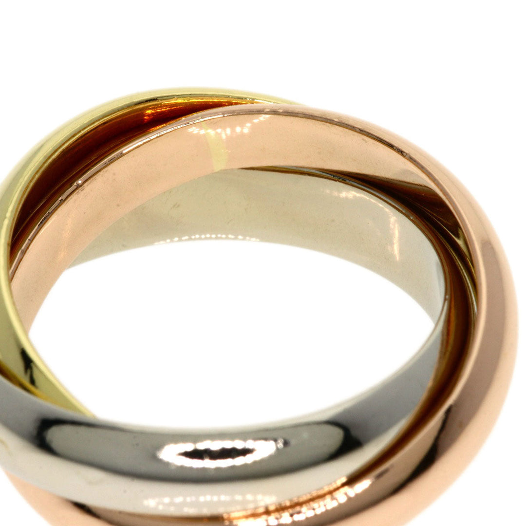CARTIER Ring K18YG , K18WG , K18PG gold Trinity Women Used Authentic