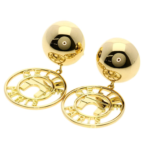 CELINE Earring 18K Yellow Gold gold triumphal arch motif Women Used Authentic