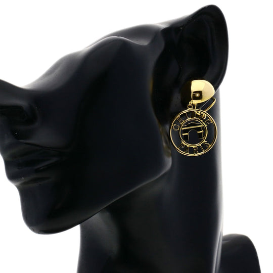 CELINE Earring 18K Yellow Gold gold triumphal arch motif Women Used Authentic