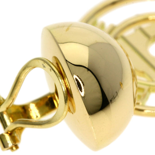 CELINE Earring 18K Yellow Gold gold triumphal arch motif Women Used Authentic