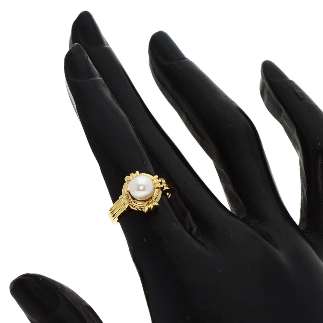 TIFFANY&Co. Ring 18K Yellow Gold gold Pearl Women Used Authentic