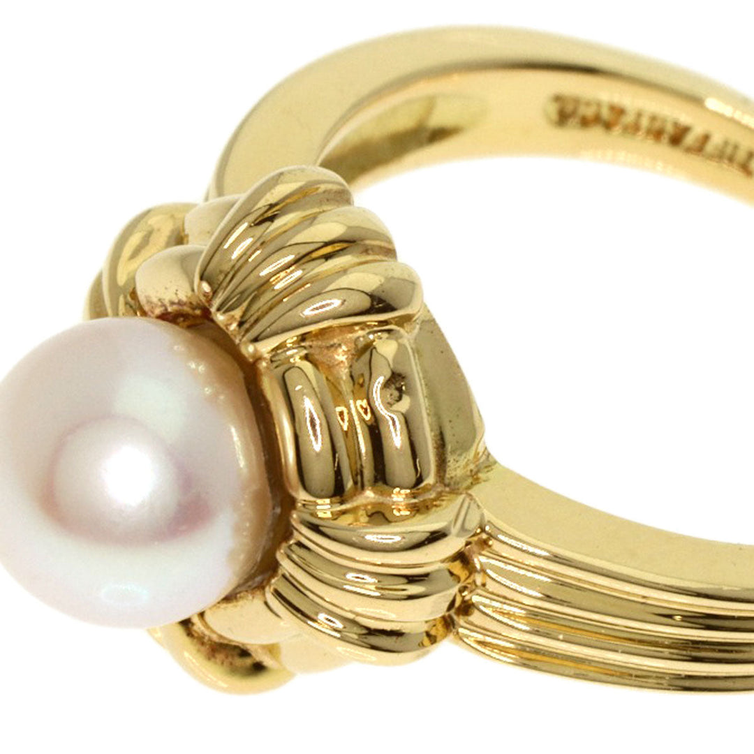 TIFFANY&Co. Ring 18K Yellow Gold gold Pearl Women Used Authentic