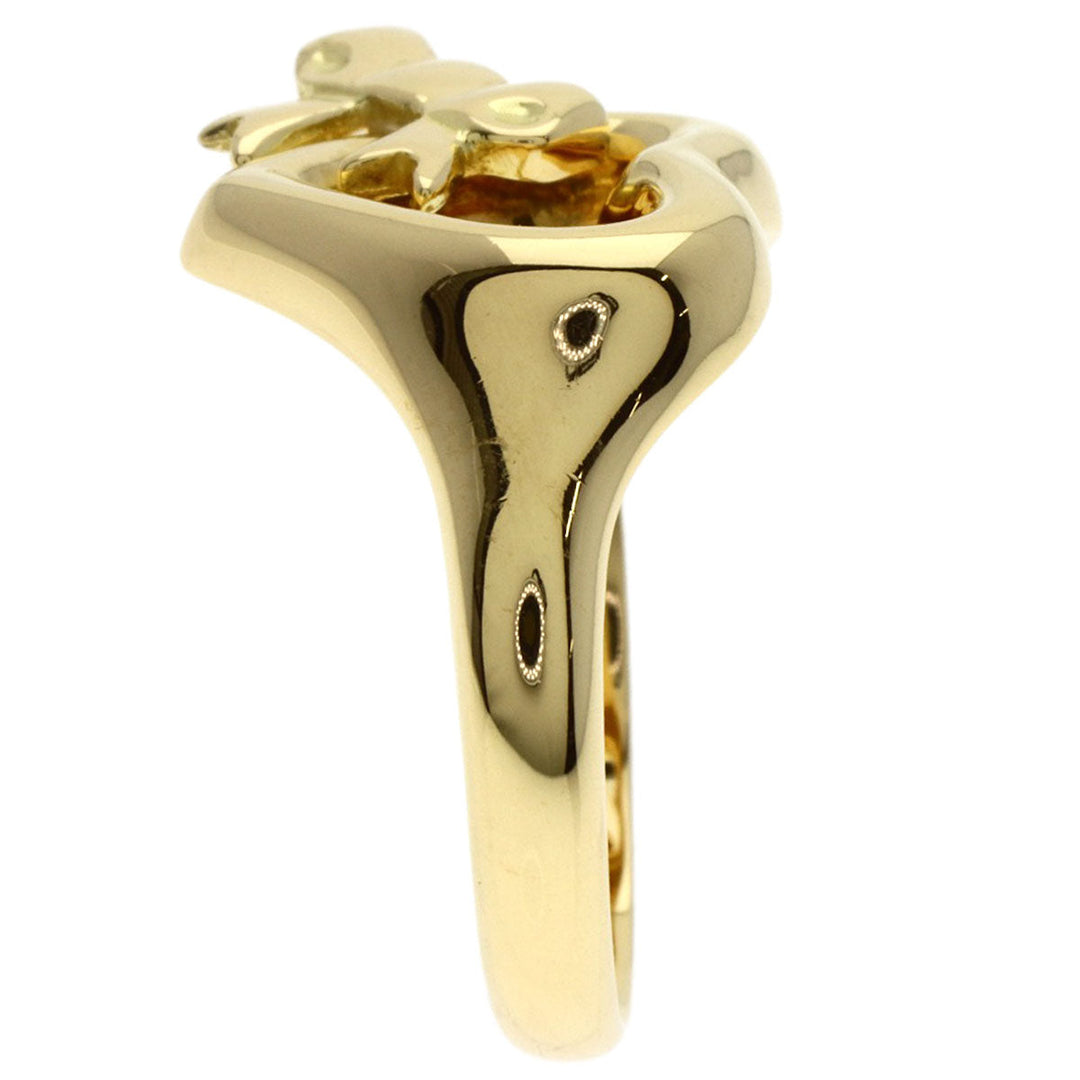 TIFFANY&Co. Ring 18K Yellow Gold gold Ribbon heart