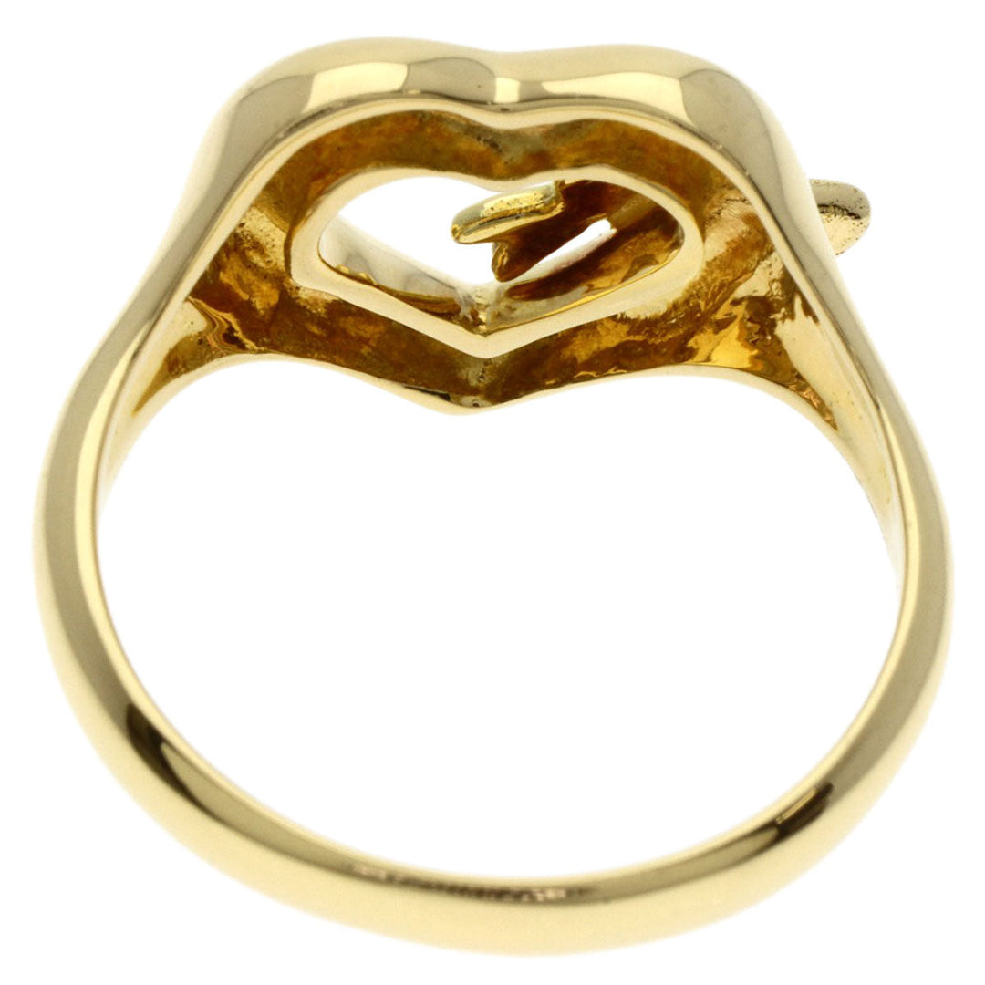 TIFFANY&Co. Ring 18K Yellow Gold gold Ribbon heart