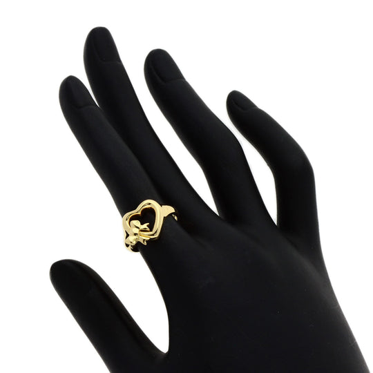 TIFFANY&Co. Ring 18K Yellow Gold gold Ribbon heart