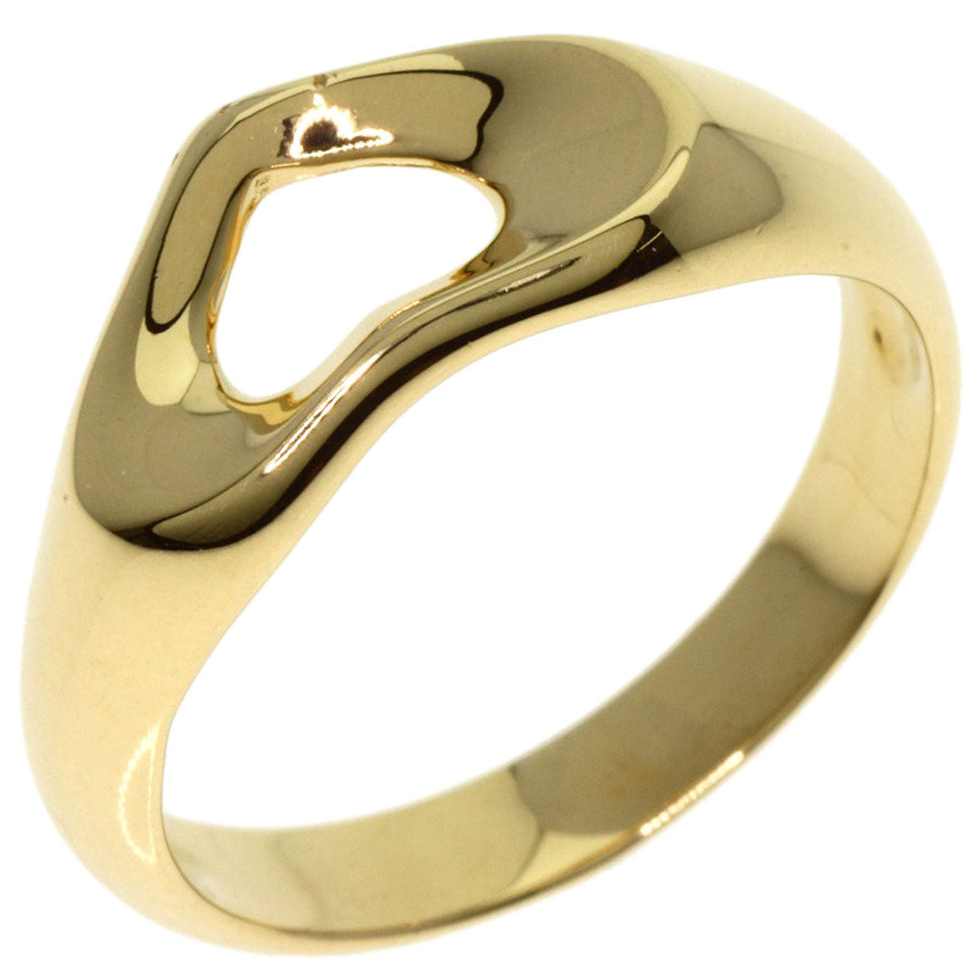 TIFFANY&Co. Ring 18K Yellow Gold gold Open heart Women Used Authentic