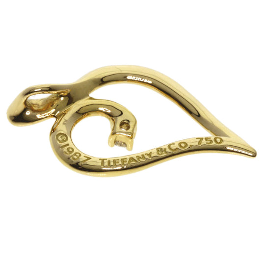 TIFFANY&Co. Pendant top 18K Yellow Gold gold Leaf motif 1P diamond