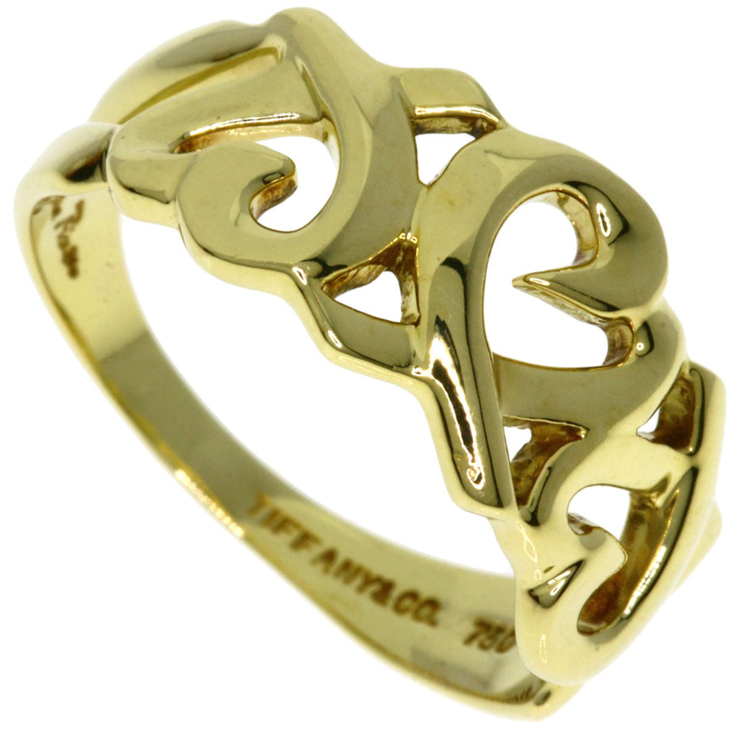TIFFANY&Co. Ring 18K Yellow Gold gold Triple rubbing heart