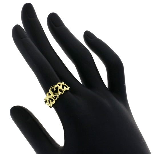 TIFFANY&Co. Ring 18K Yellow Gold gold Triple rubbing heart