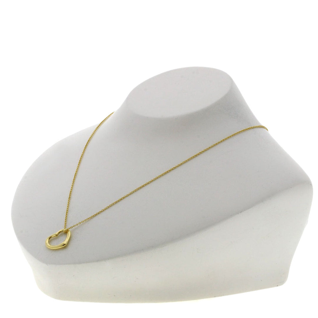 TIFFANY&Co. Necklace 18K Yellow Gold gold Open heart Women Used Authentic