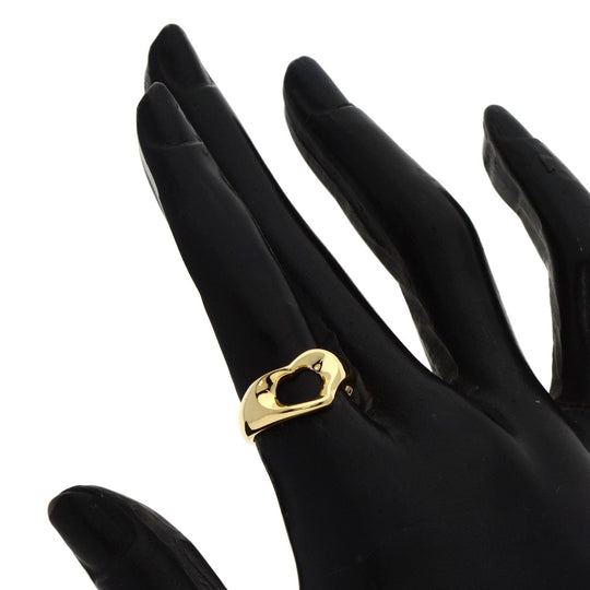 TIFFANY&Co. Ring 18K Yellow Gold gold Open heart Women Used Authentic