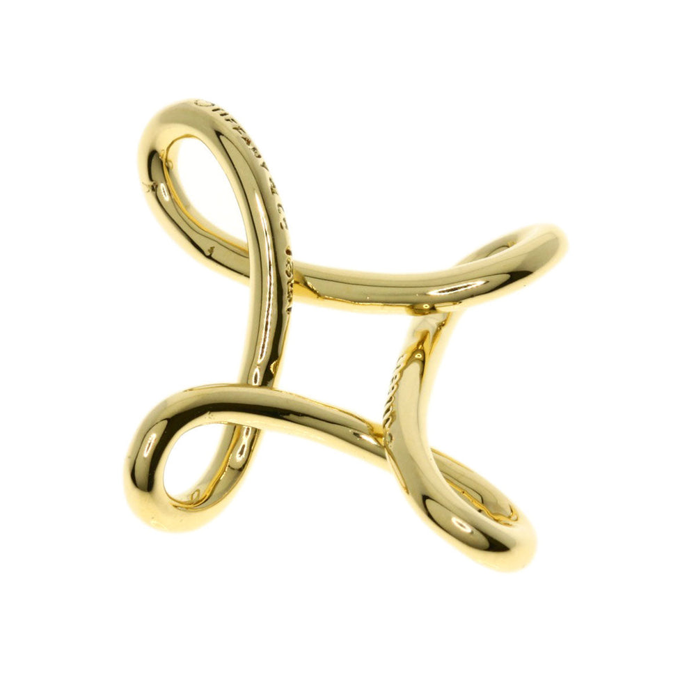 TIFFANY&Co. Pendant top 18K Yellow Gold gold Infinity cross Women Used Authentic