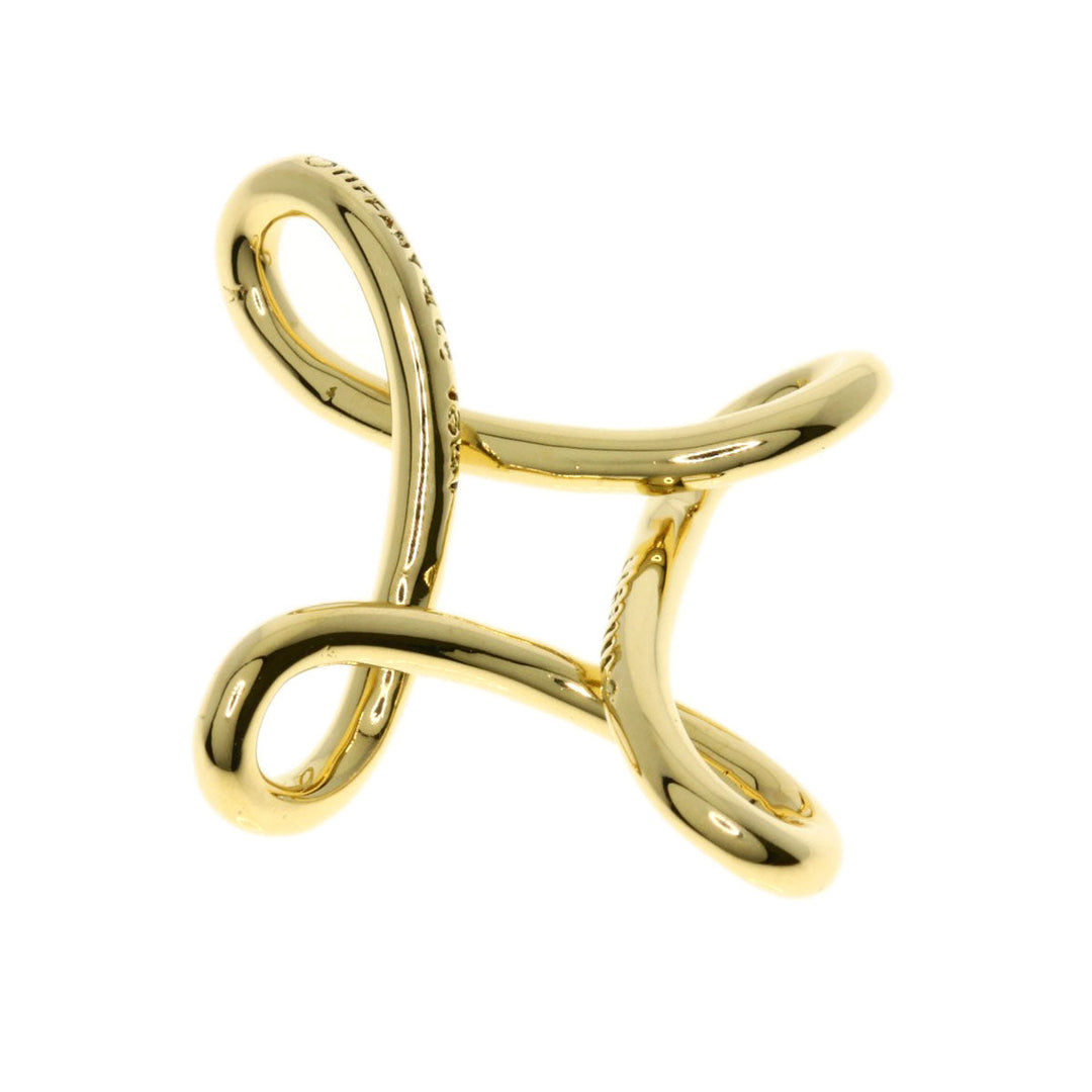 TIFFANY&Co. Pendant top 18K Yellow Gold gold Infinity cross Women Used Authentic