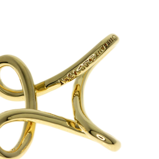 TIFFANY&Co. Pendant top 18K Yellow Gold gold Infinity cross Women Used Authentic