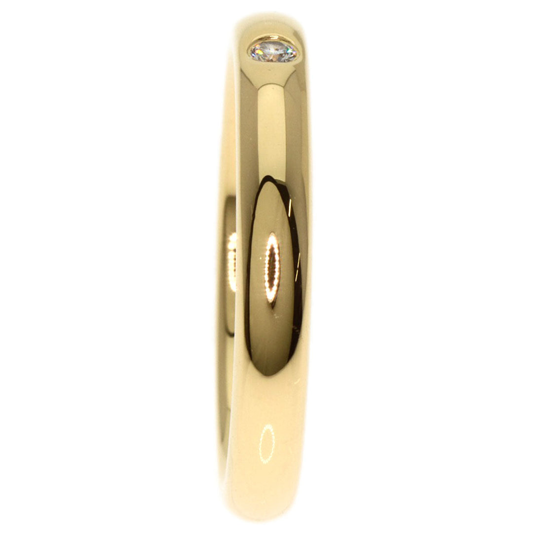 TIFFANY&Co. Ring 18K Yellow Gold gold Classic Band 1P Diamond Women Used Authentic