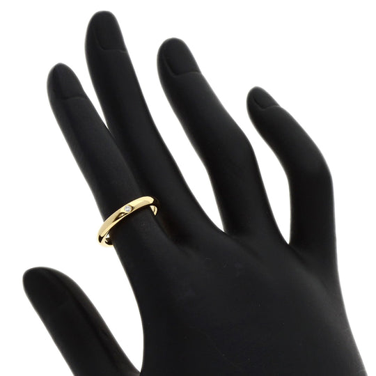 TIFFANY&Co. Ring 18K Yellow Gold gold Classic Band 1P Diamond Women Used Authentic