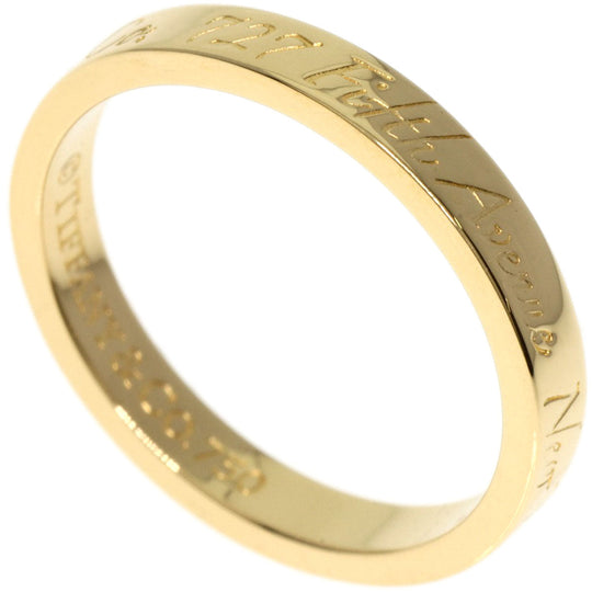 TIFFANY&Co. Ring 18K Yellow Gold gold Notes narrow