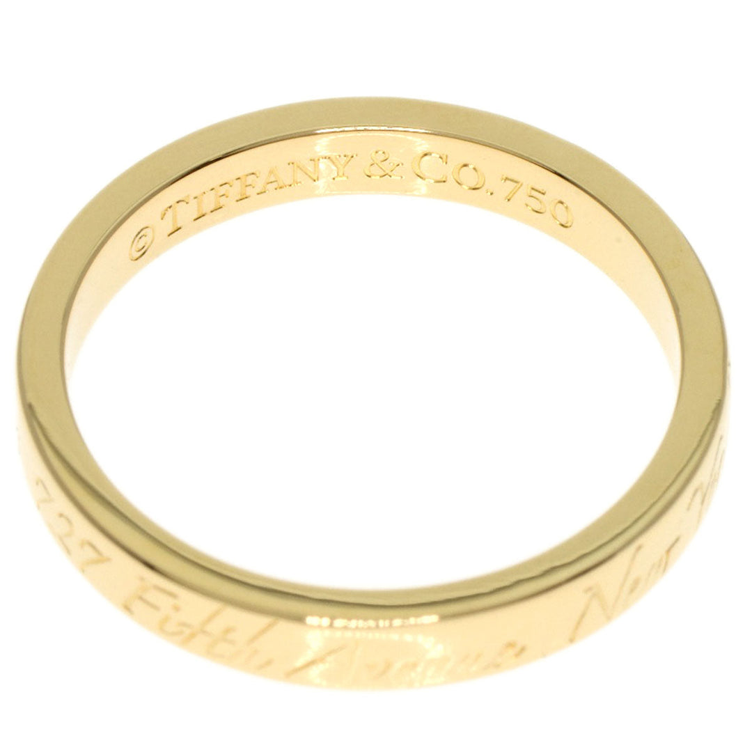 TIFFANY&Co. Ring 18K Yellow Gold gold Notes narrow
