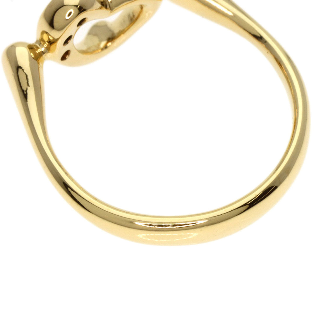 TIFFANY&Co. Ring 18K Yellow Gold gold Open Heart 3P Diamond