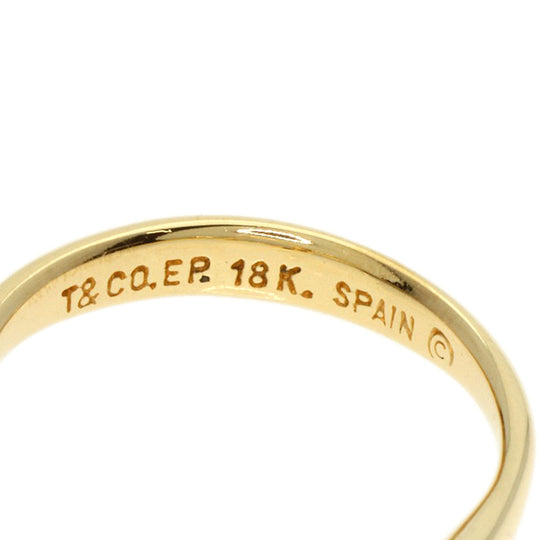 TIFFANY&Co. Ring 18K Yellow Gold gold Open Heart 3P Diamond