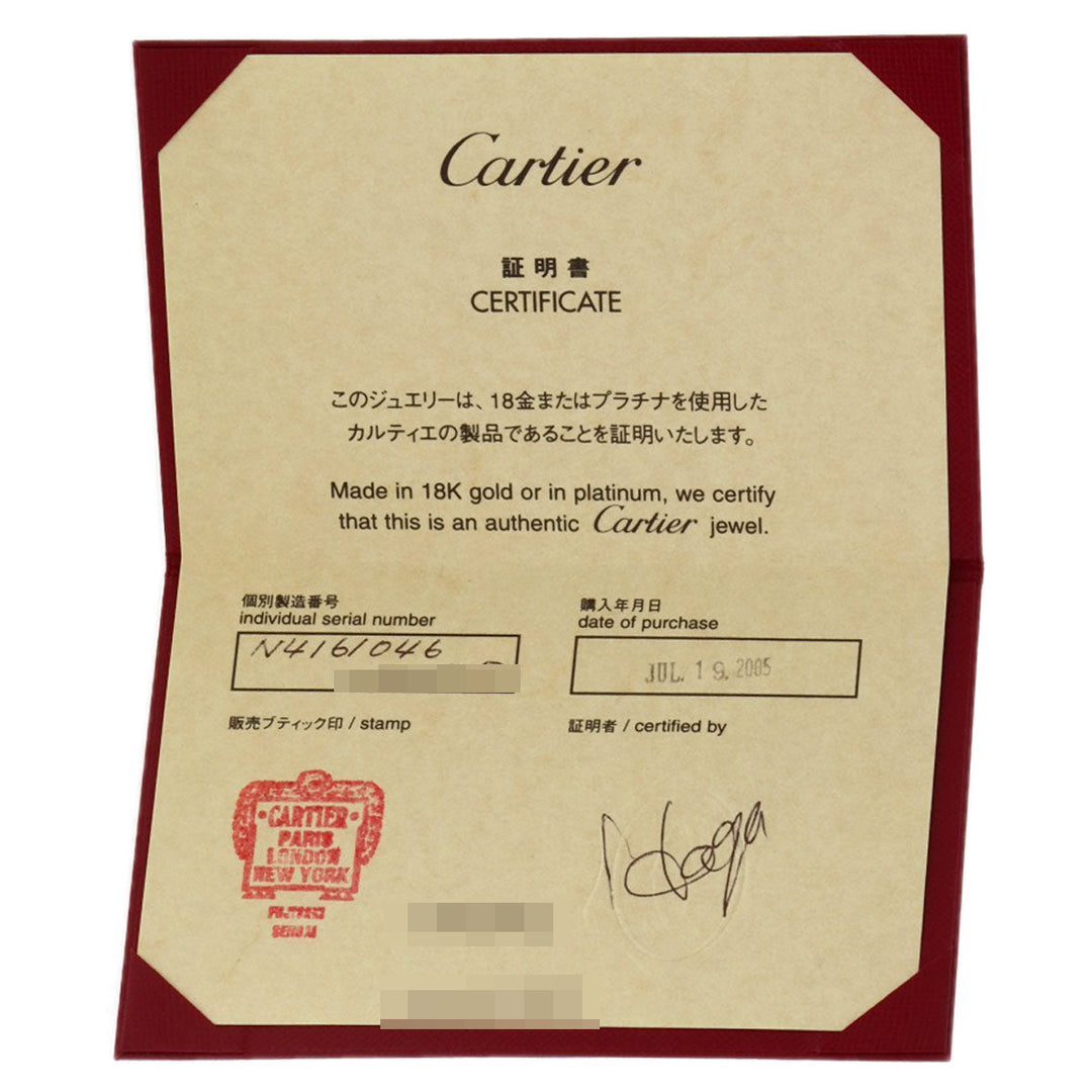 CARTIER Ring PT950 Silver Solitaire Diamond #46