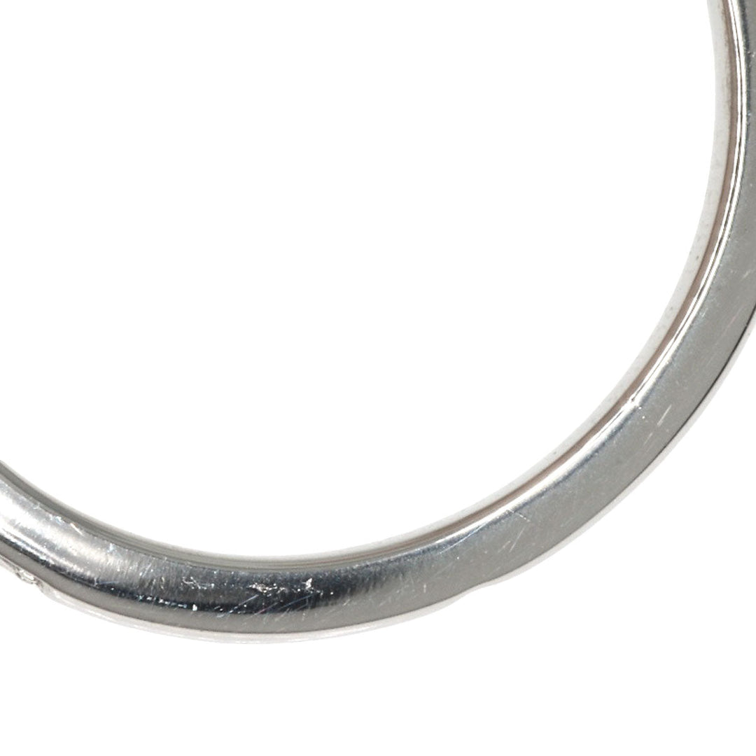 CARTIER Ring PT950 Silver Solitaire Diamond #46