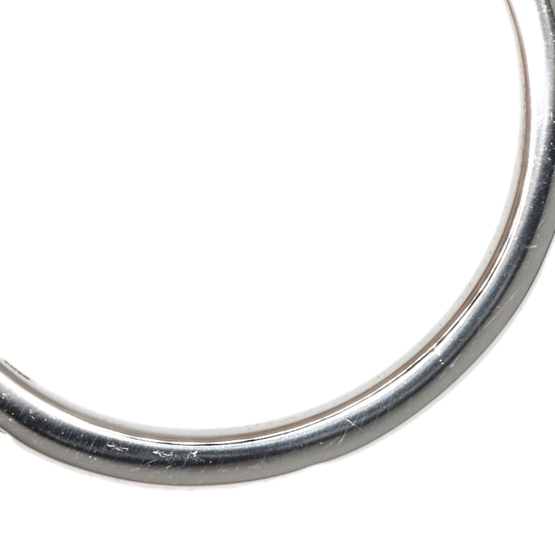 CARTIER Ring PT950 Silver Solitaire Diamond #46