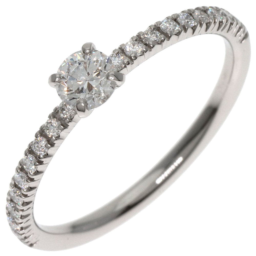 CARTIER Ring PT950 Silver Etincel de Cartier Solitaire #48