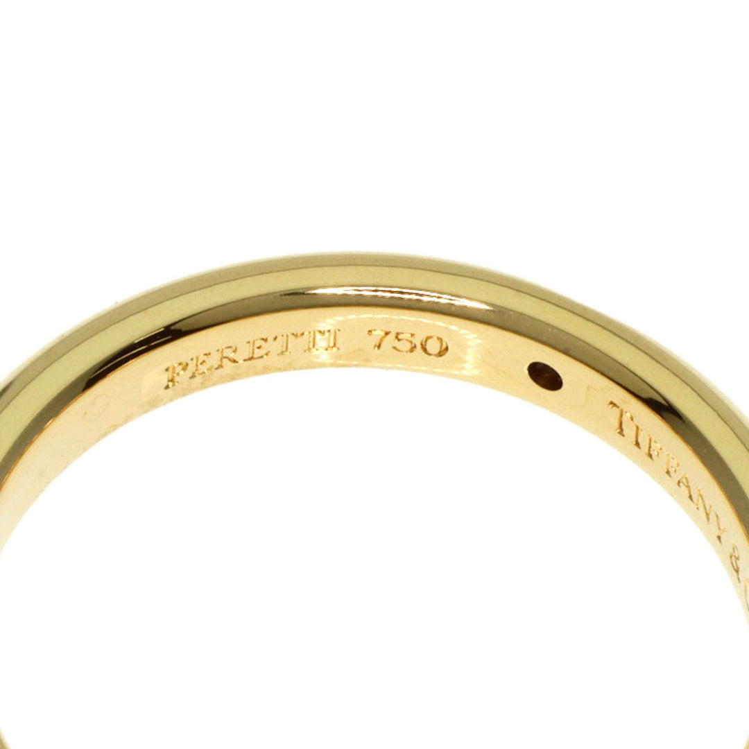 TIFFANY&Co. Ring 18K Yellow Gold gold Classic Band 1P Diamond Women Used Authentic