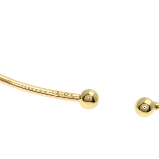 MIKIMOTO bracelet 18K Yellow Gold gold Pearl ribbon motif bangle