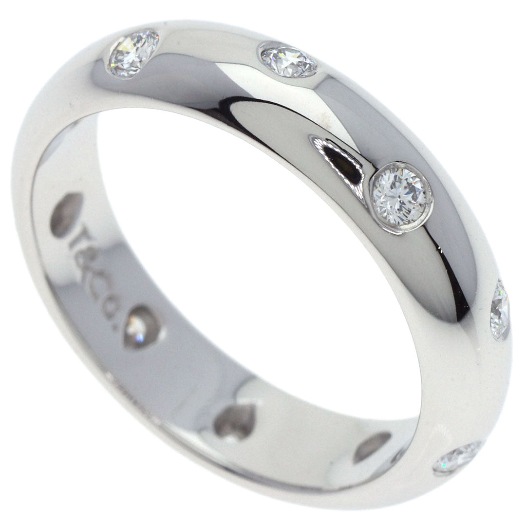 TIFFANY&Co. Ring PT950 Silver Dot's diamond Women Used Authentic