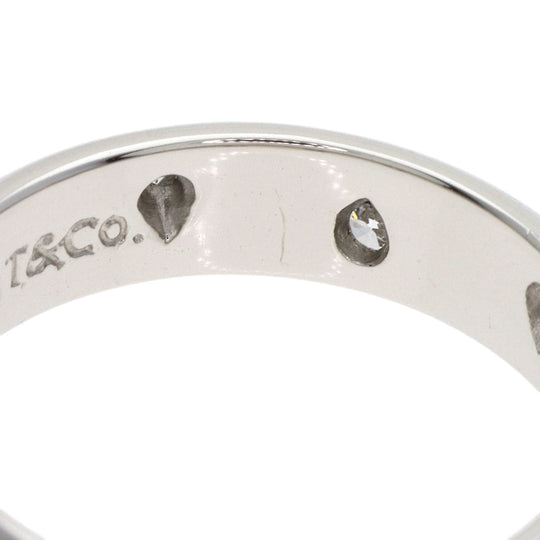 TIFFANY&Co. Ring PT950 Silver Dot's diamond Women Used Authentic