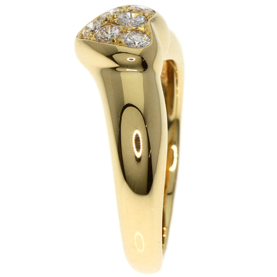 TIFFANY&Co. Ring 18K Yellow Gold gold Heart pave diamond Women Used Authentic