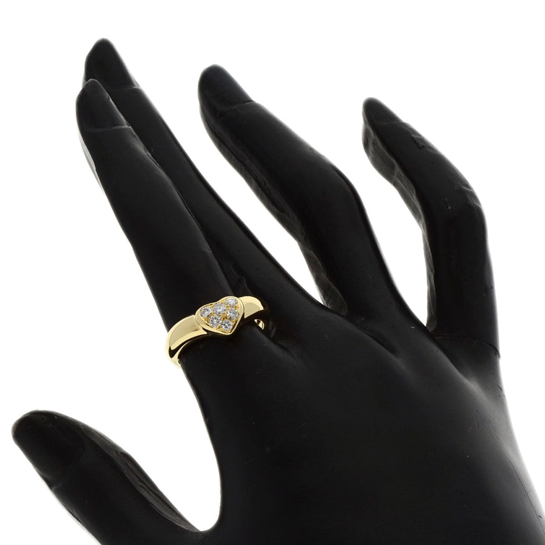 TIFFANY&Co. Ring 18K Yellow Gold gold Heart pave diamond Women Used Authentic