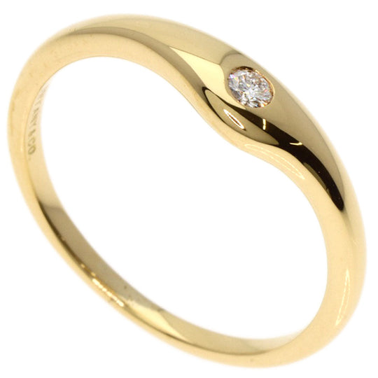 TIFFANY&Co. Ring 18K Yellow Gold gold Curved band 1P diamond