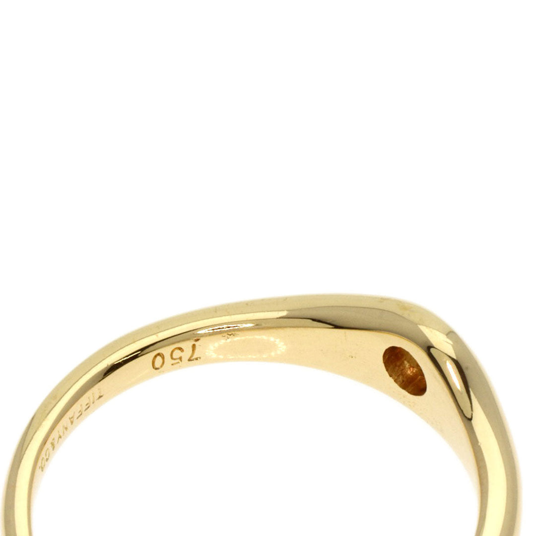 TIFFANY&Co. Ring 18K Yellow Gold gold Curved band 1P diamond