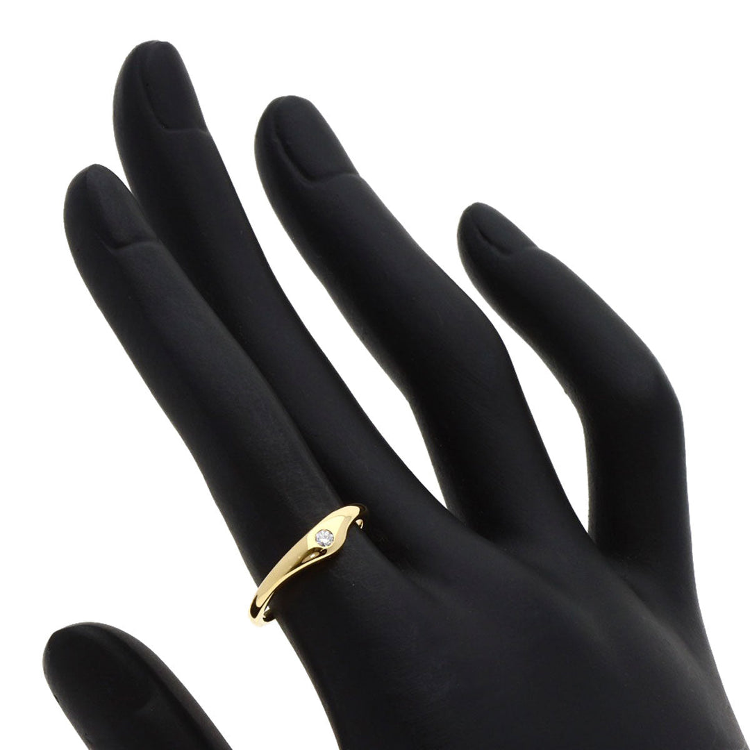 TIFFANY&Co. Ring 18K Yellow Gold gold Curved band 1P diamond
