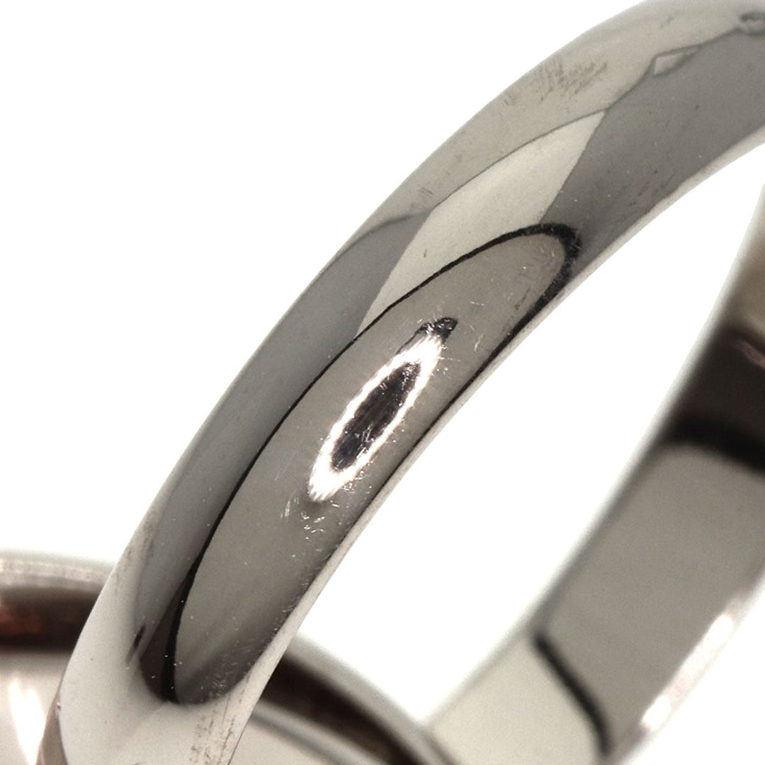 CARTIER Ring K18WG Silver Trinity #53 Women Used Authentic