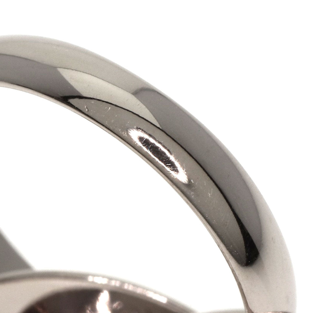 CARTIER Ring K18WG Silver Trinity #53 Women Used Authentic