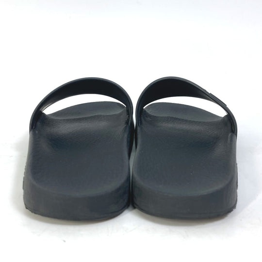 GUCCI Sandals 525140 rubber black Beach sandal logo slide Women 37 Used Authentic
