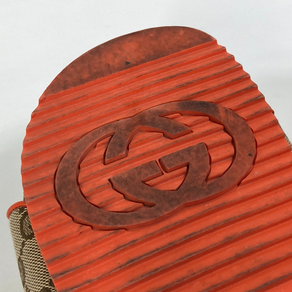 GUCCI Sandals 679947 Canvas, GG Canvas Orange North Face THE NORTH FACE collaboration logo GG mens 41 Used Authentic