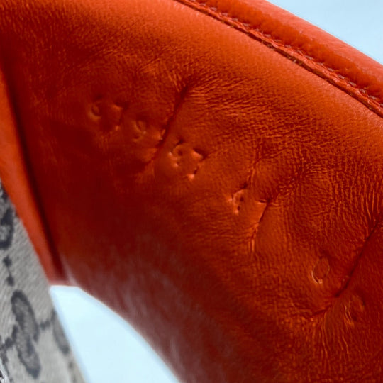 GUCCI Sandals 679947 Canvas, GG Canvas Orange North Face THE NORTH FACE collaboration logo GG mens 41 Used Authentic