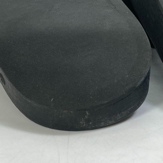 GUCCI Sandals 522887 rubber black logo slide Women 7 Used Authentic