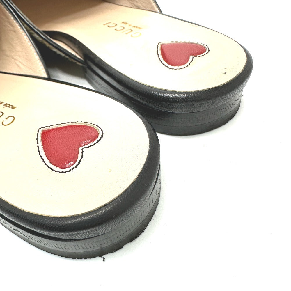 GUCCI Sandals 476250 Harako beige Leopard leopard print leopard Horsebit Women 36 Used Authentic