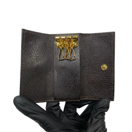 BURBERRY Key case Key holder  leather Brown