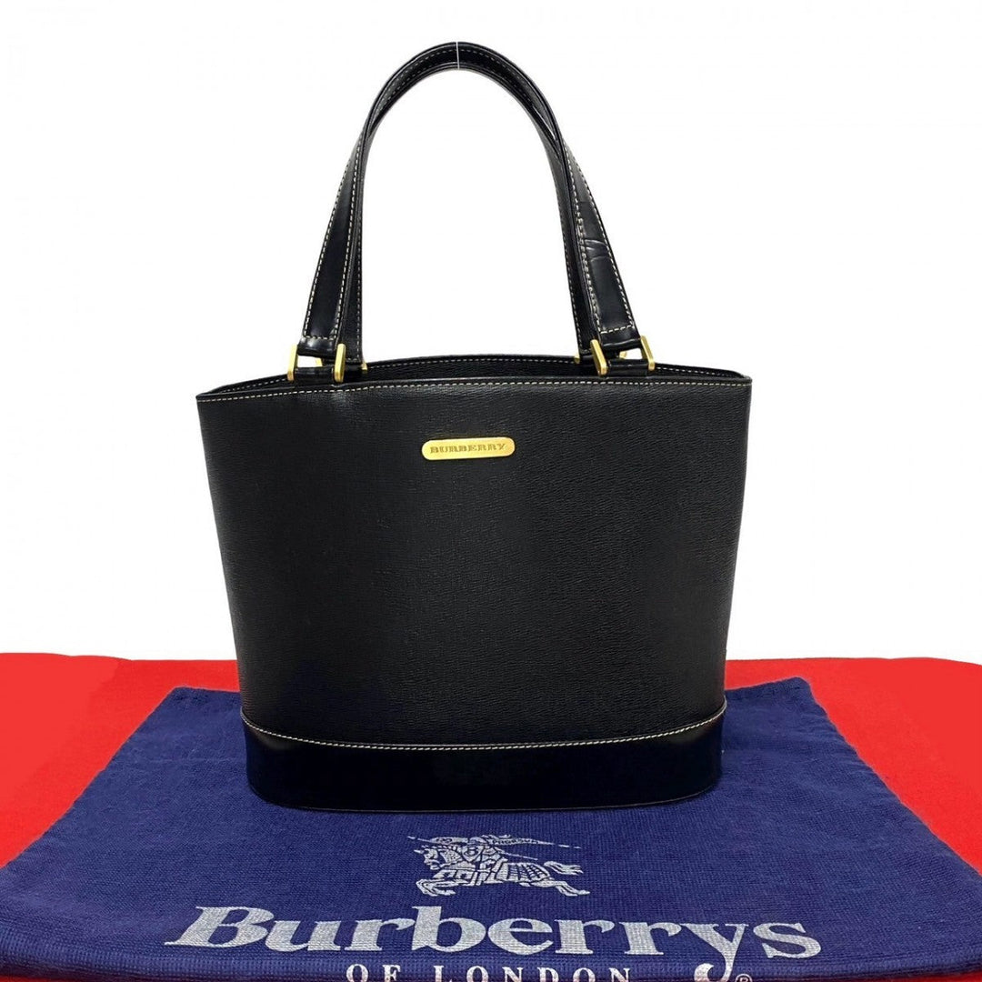 BURBERRY Handbag leather black