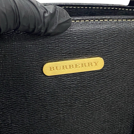 BURBERRY Handbag leather black