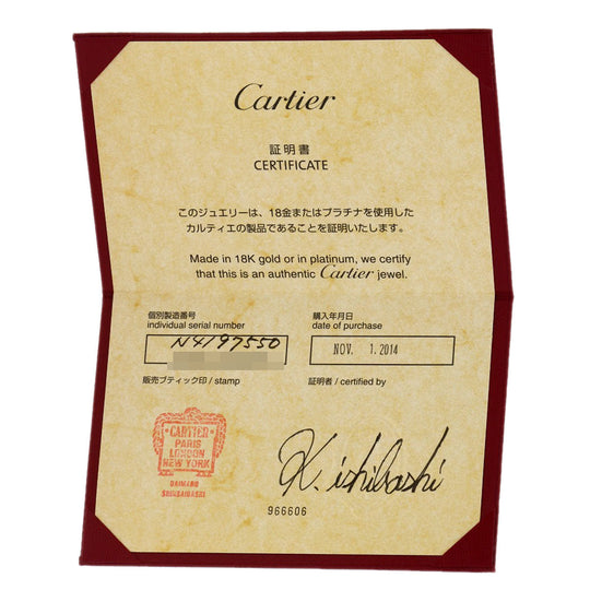 CARTIER Ring PT950 Silver Ballerina Diamond # 50 Women Used Authentic